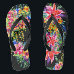 Tongs Belles fleurs tropicales en fleurs Flip Flops<br><div class="desc">Voir mes catégories et collections pour les produits correspondants à venir. 'Ça ressemble à des vacances tropicales ou à un mariage de plage pour moi ! Comparez-les à Designer Flip Flops à un prix beaucoup plus élevé, et ici vous avez une déclaration audacieuse qui dit que vous avez du style...</div>