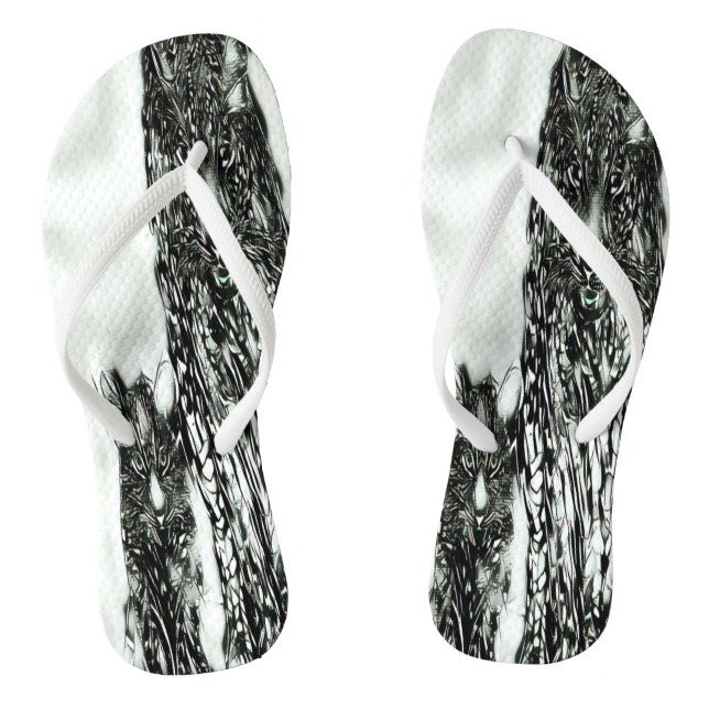 Tongs Big Cat Models : Magnified Snow Leopard & Cub 01-0 (Semelle)