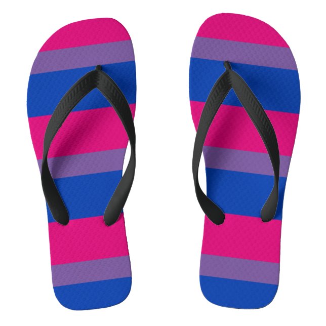 Tongs Bisexualité drapeau de la fierté (Semelle)