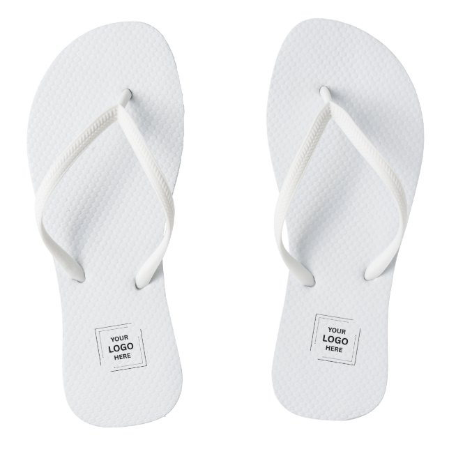 Tongs blanches pour événements d'entreprise avec l (Semelle)
