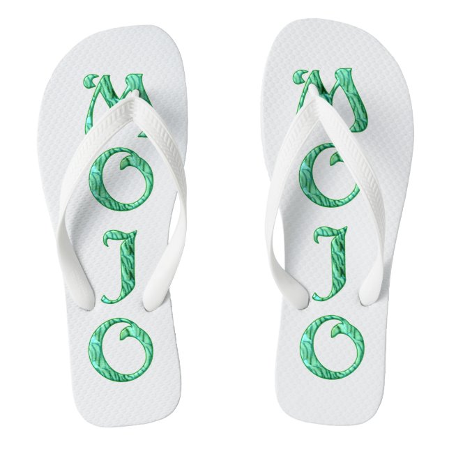 Tongs blancs mojo (Semelle)