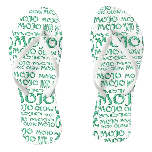 Tongs blancs Mojo (Semelle)