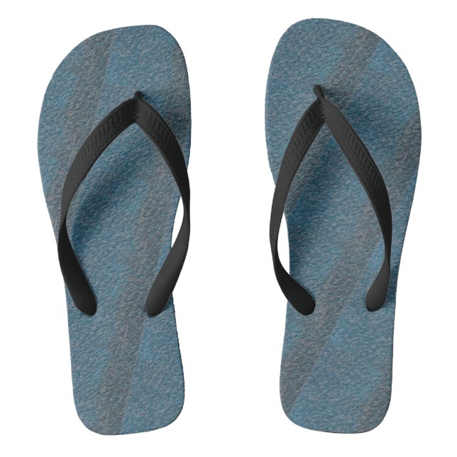 Tongs Bleu Bleu Cute Moderne Femme Flip Flops (Semelle)