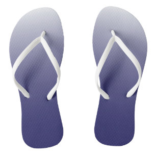 Tongs Bleu bleu marine foncé à deux tons