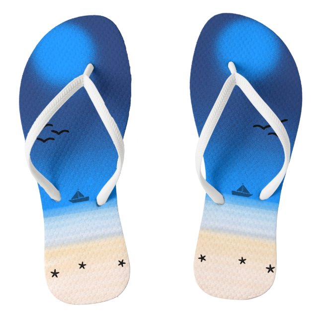 Tongs Bleu de minuit de plage d'été (Semelle)