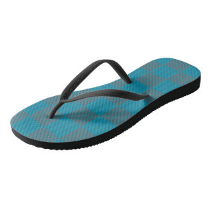 Tongs bleu et gris