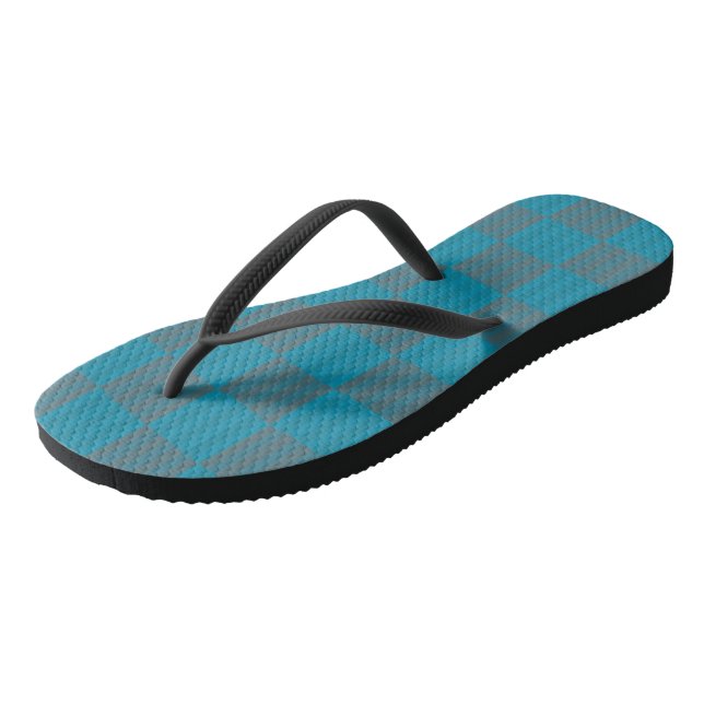 Tongs bleu et gris (Incliné)