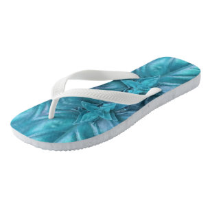 Tongs Bleu givrage Abstrait