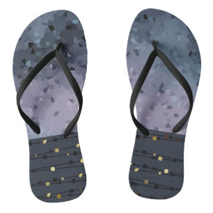 Tongs Bleu violet, abstraction