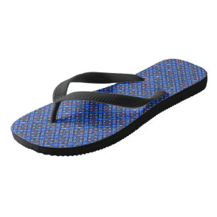 Tongs Blue pattern