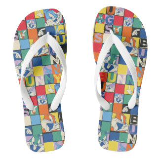 Tongs BOGS BUNNY™ Nom coloré et Vérificateur de visage