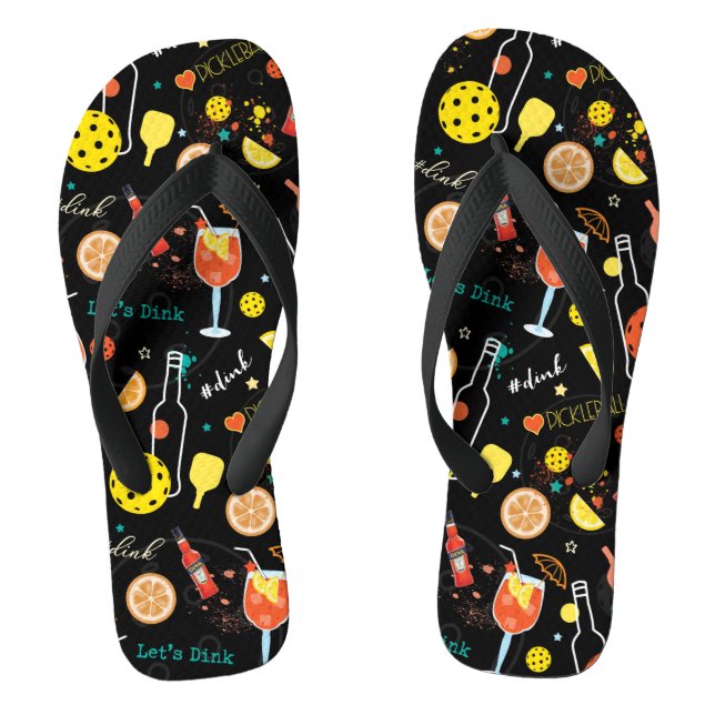 Tongs Boissons de boisson et de 🍾 🥂 - pickball  (Semelle)