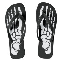 Bony Skeleton Pieds Flip Flops