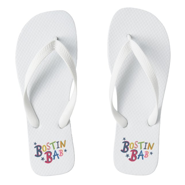 Tongs Bostin Bab Noir Pays Mots Flip Flop Chaussures (Semelle)
