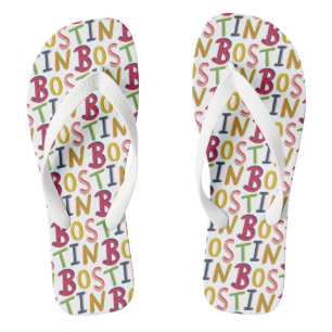 Tongs Bostin Black Country Word Flip Flop Beach Chaussur