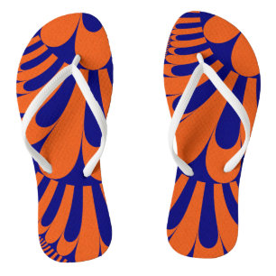 Tongs Boucle Bleue Orange Flèches