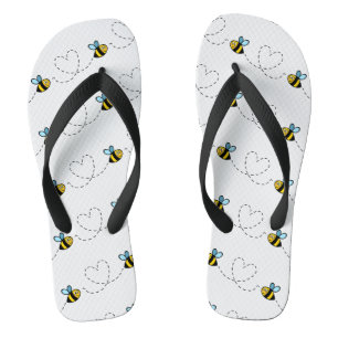 Tongs Boucles de Motif Bumblebee