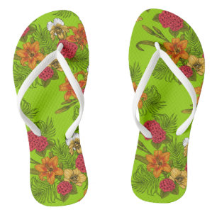 Tongs Bouquet tropical