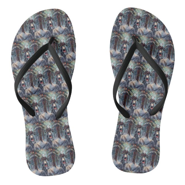 Tongs Bull Terrier Dog équitation moto Noël (Semelle)