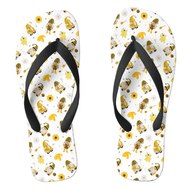 Tongs Bumble Bee Tournesol Jaune Gnome Flip Flops (Semelle)