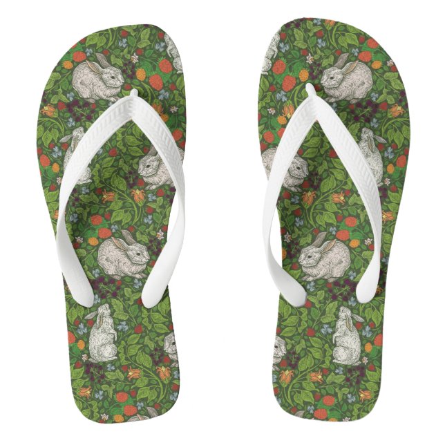 Tongs Bunny dans le Briar Patch Chintz (Semelle)