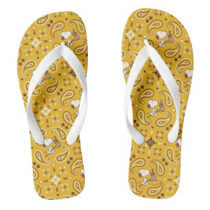 Tongs cacahuètes Snoopy Bandana Cowboy