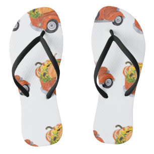 Tongs Camion de ramassage Vintage Orange rouillé avec Ci