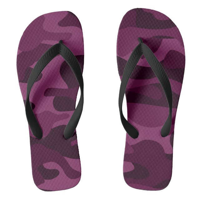 Tongs Camo Monocolore Pourpre Tyrien (Semelle)