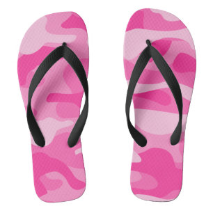 Tongs Camo Monocolore Rose Persan