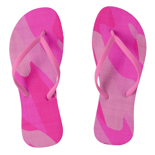 Tongs camo rose abstrait (Semelle)