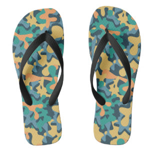 Tongs Camo signature arc-en-ciel muet