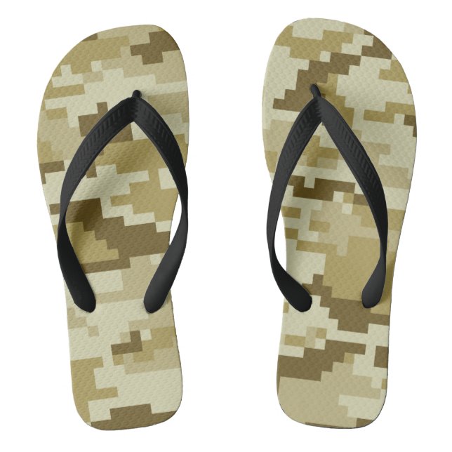 Tongs Camouflage 8 bits pour désert numérique / Camo (Semelle)