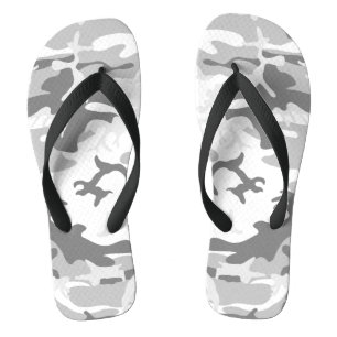 Tongs Camouflage gris neige d'hiver, Militaire, Armée