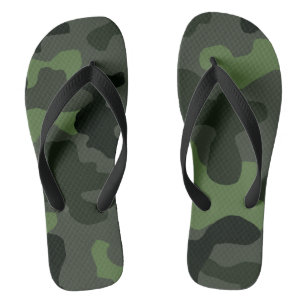 Tongs camouflage gris vert foncé no.14 imprimer