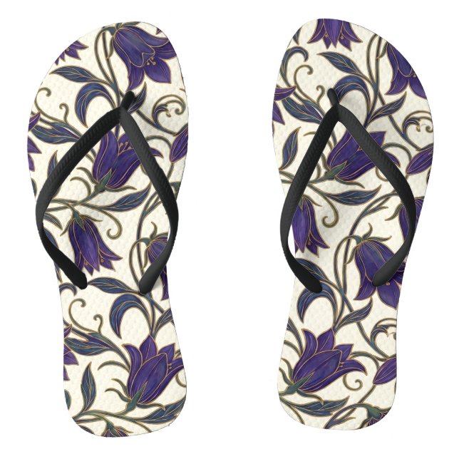 Tongs Campanule Fleur Sauvage Motif (Semelle)