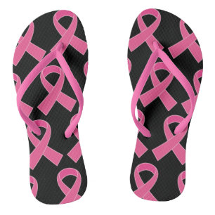 Tongs Cancer Du Sein Le Ruban rose Flip Flops Sandals