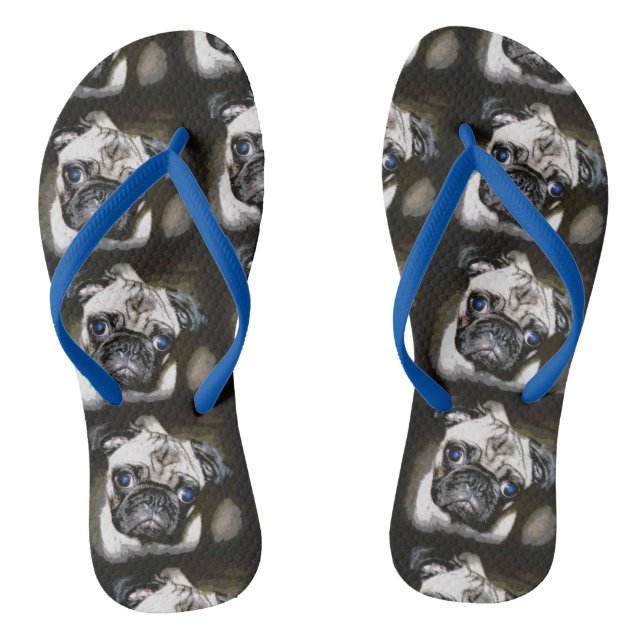 Tongs carlin face noir (Semelle)