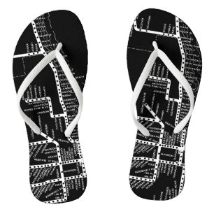 Tongs Carte du système Vintage du métro de Chicago