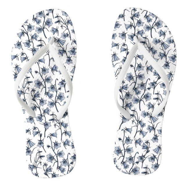 Tongs Cellules bleues, Cloches, Bellflowers (Semelle)