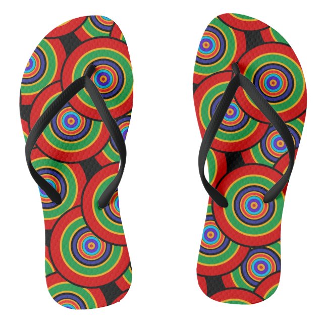 Tongs Cercles et anneaux rétro (Semelle)