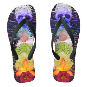 Tongs Chakra Fleurs Méditation Zen