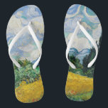 Tongs Champ de blé Van Gogh avec Cyprès. Impressionnisme<br><div class="desc">Van Gogh "Champ de blé avec cyprès" tongs.</div>