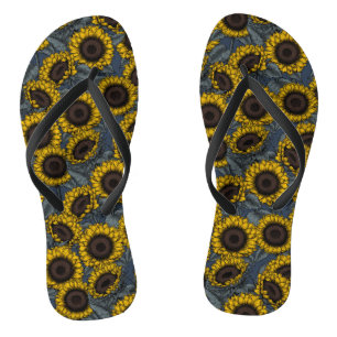 Tongs Champ de tournesol 2