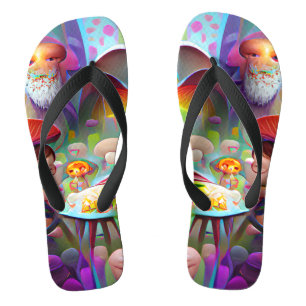 Tongs Champignons et Féeries Flip Flops personnalisés