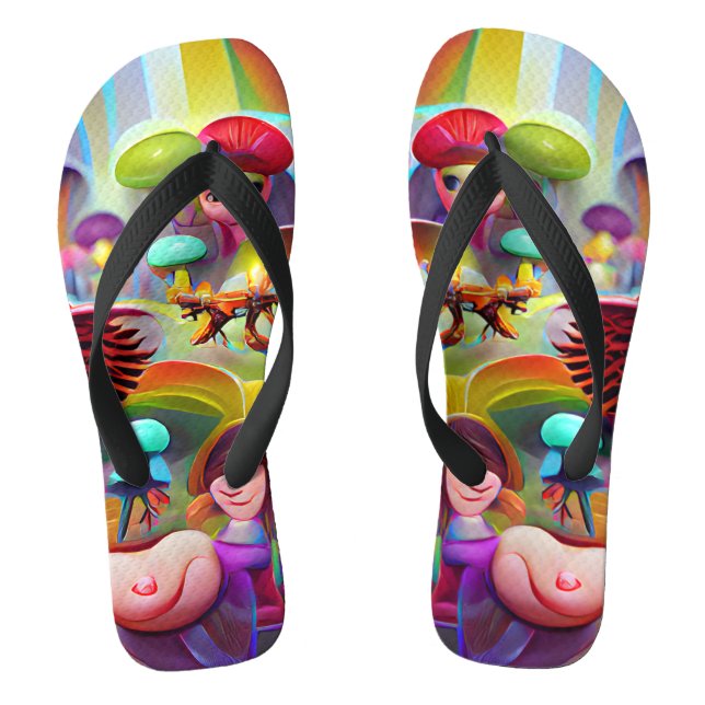 Tongs Champignons et Féeries Flip Flops personnalisés (Semelle)