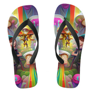 Tongs Champignons et Féeries Flip Flops personnalisés