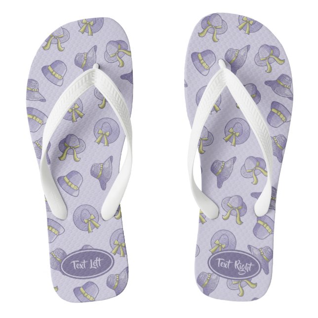 Tongs Chapeaux d'été féminins lilas (Semelle)