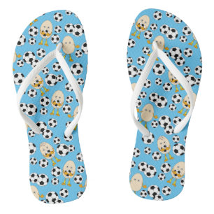 Tongs Chaussettes Motifs de soccer Egghead