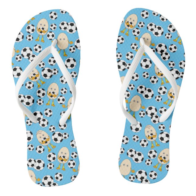 Tongs Chaussettes Motifs de soccer Egghead (Semelle)