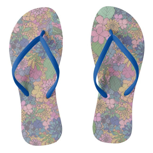 Tongs Chaussons d'amour floral (Semelle)